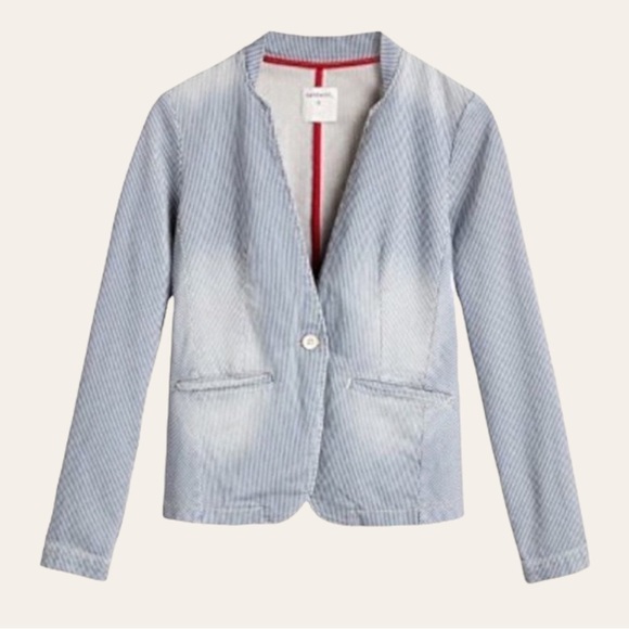 Striped Blue Blazer - Picture 8 of 15